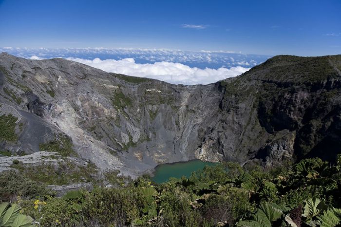 volcanic crater lake