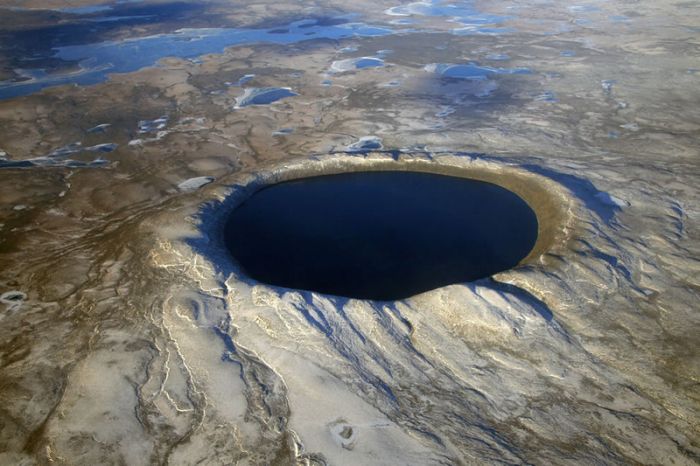 volcanic crater lake