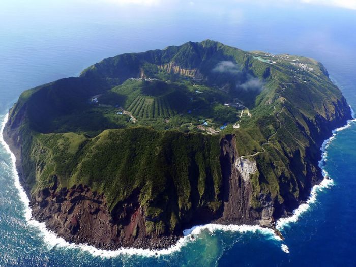 volcanic crater lake