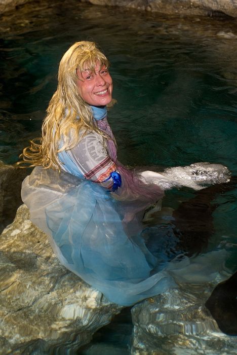 Cave diving with Natalia Avseenko, Orda cave, Perm region, Ural, Russia