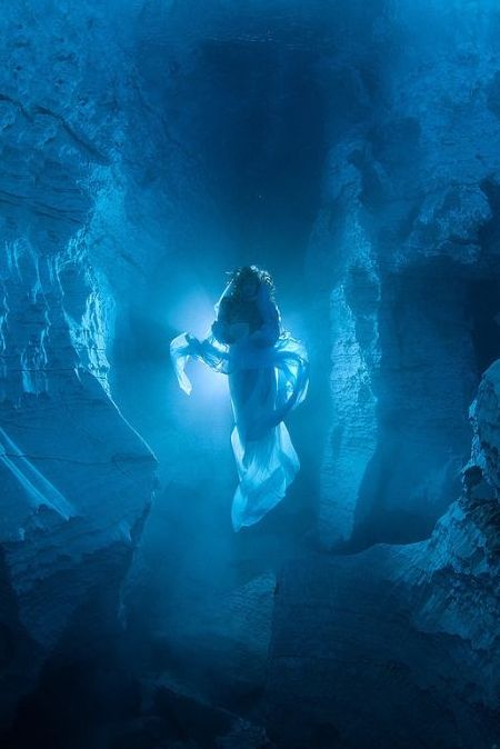 Cave diving with Natalia Avseenko, Orda cave, Perm region, Ural, Russia