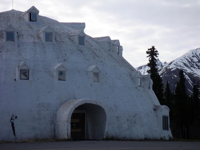 Abandoned Igloo Hotel, Igloo City, Cantwell, Alaska, United States