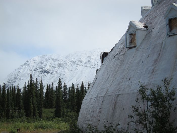 Abandoned Igloo Hotel, Igloo City, Cantwell, Alaska, United States