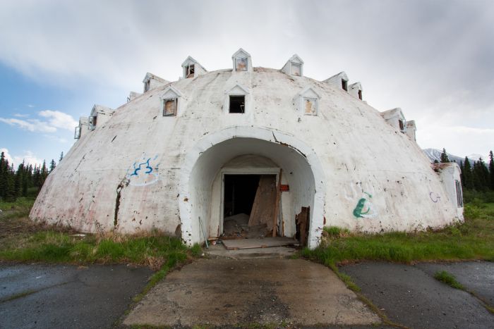 Abandoned Igloo Hotel, Igloo City, Cantwell, Alaska, United States