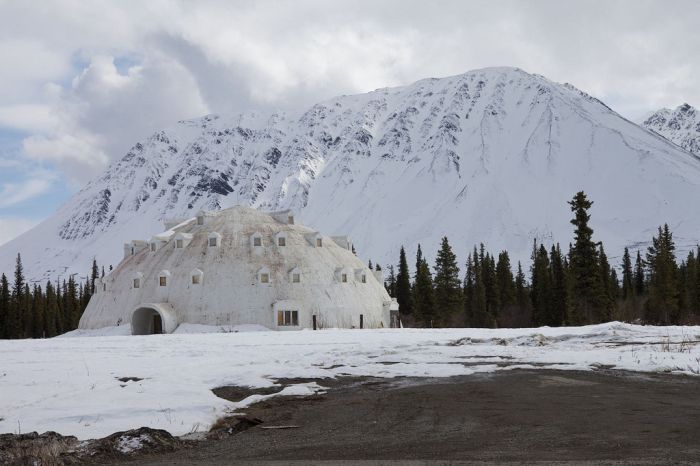 Abandoned Igloo Hotel, Igloo City, Cantwell, Alaska, United States