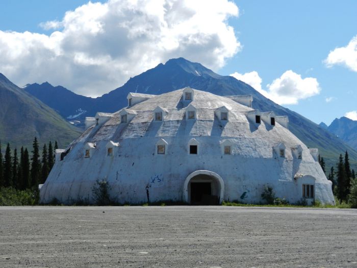 Abandoned Igloo Hotel, Igloo City, Cantwell, Alaska, United States