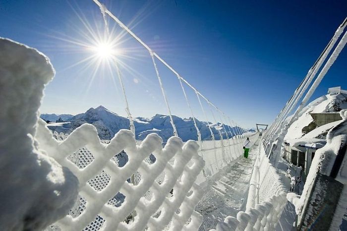 Suspension bridge, Titlis, Switzerland