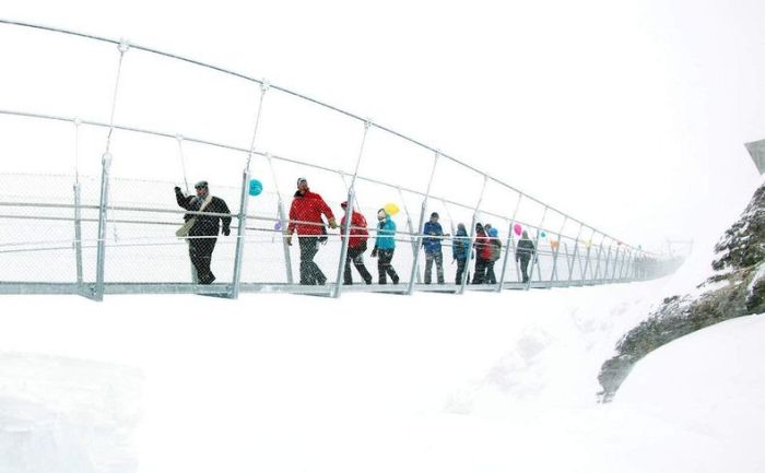 Suspension bridge, Titlis, Switzerland