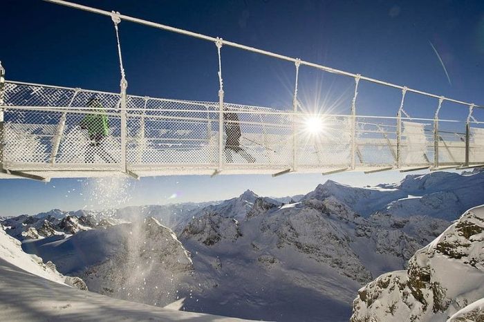 Suspension bridge, Titlis, Switzerland