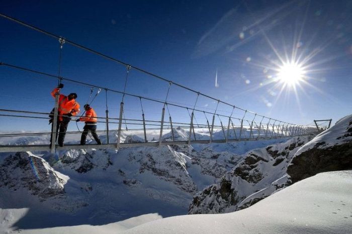 Suspension bridge, Titlis, Switzerland