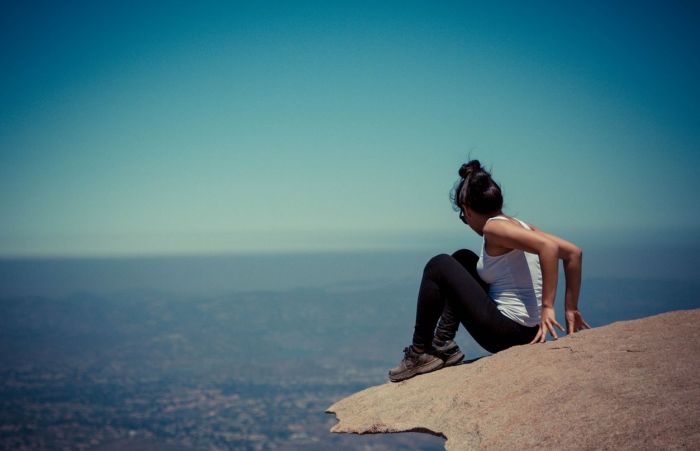 Potato Chip Rock, Lake Poway Park, Poway, California, United States