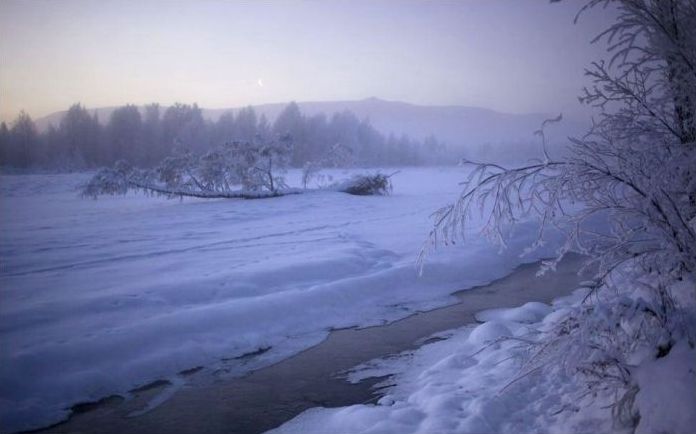 Oymyakon, Indigirka River, Sakha Republic, Russia