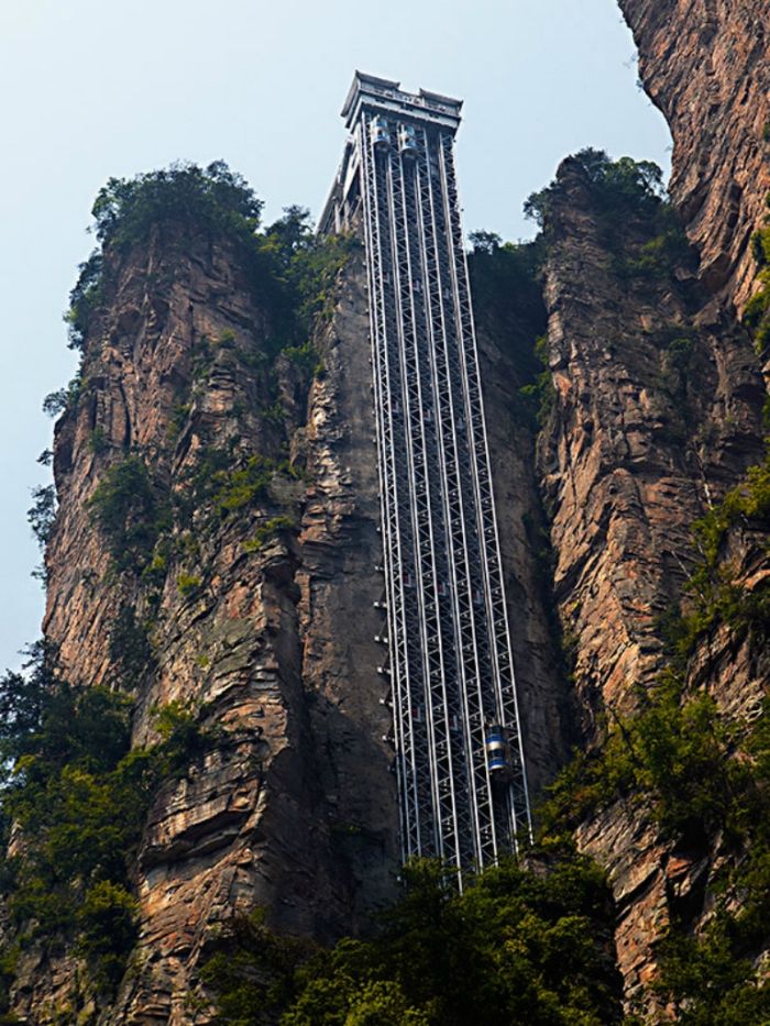 Bailong Elevator, Wulingyuan area of Zhangjiajie, China