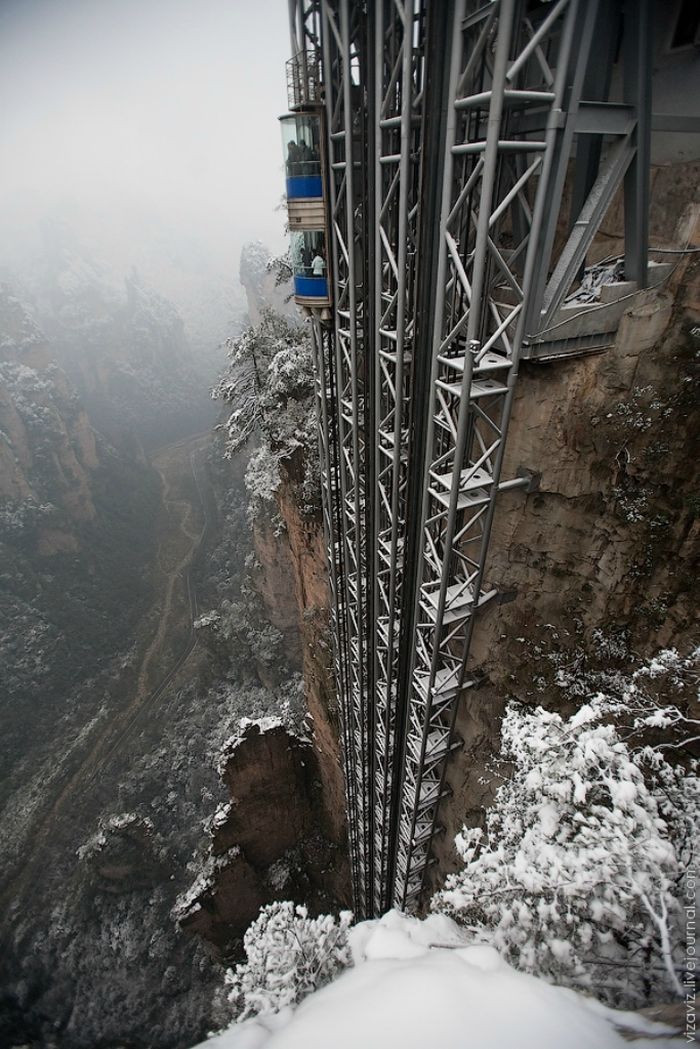 Bailong Elevator, Wulingyuan area of Zhangjiajie, China