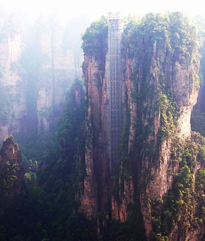 Bailong Elevator, Wulingyuan area of Zhangjiajie, China