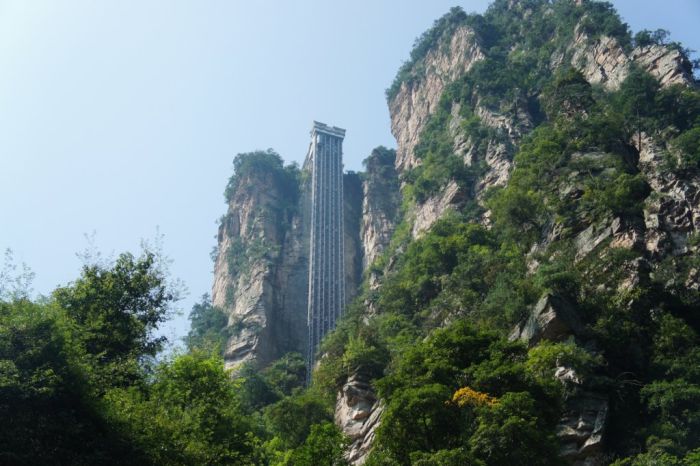 Bailong Elevator, Wulingyuan area of Zhangjiajie, China