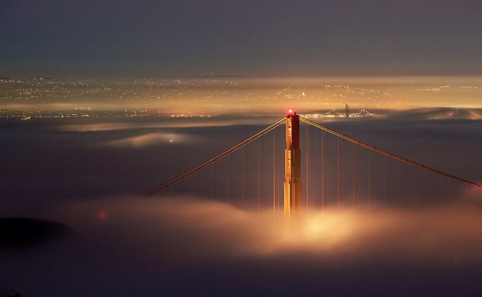 San Francisco at night, California, United States