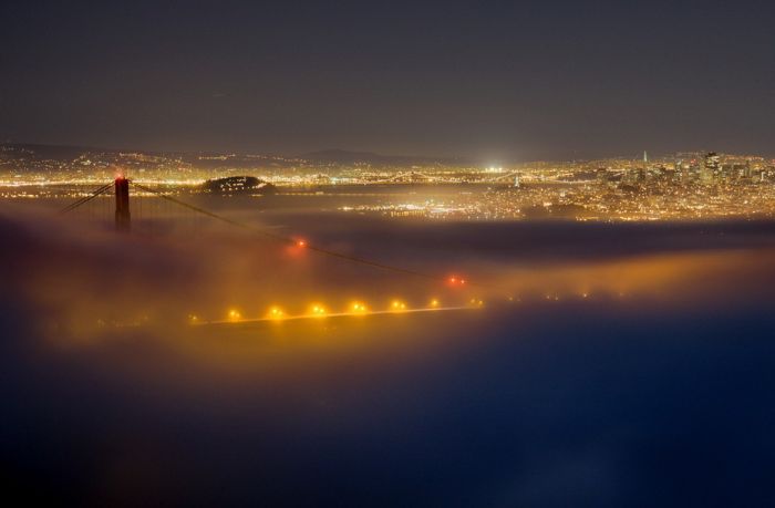 San Francisco at night, California, United States