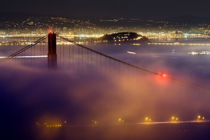 San Francisco at night, California, United States