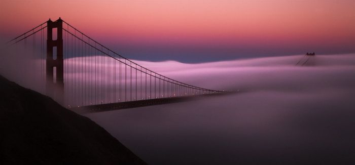 San Francisco at night, California, United States