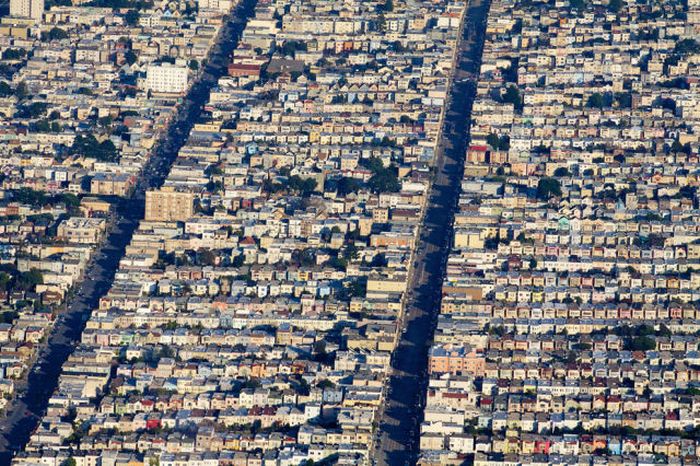 bird's-eye view aerial landscape photography