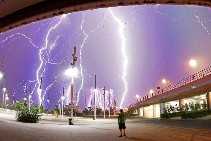 storms, lightnings and tornadoes