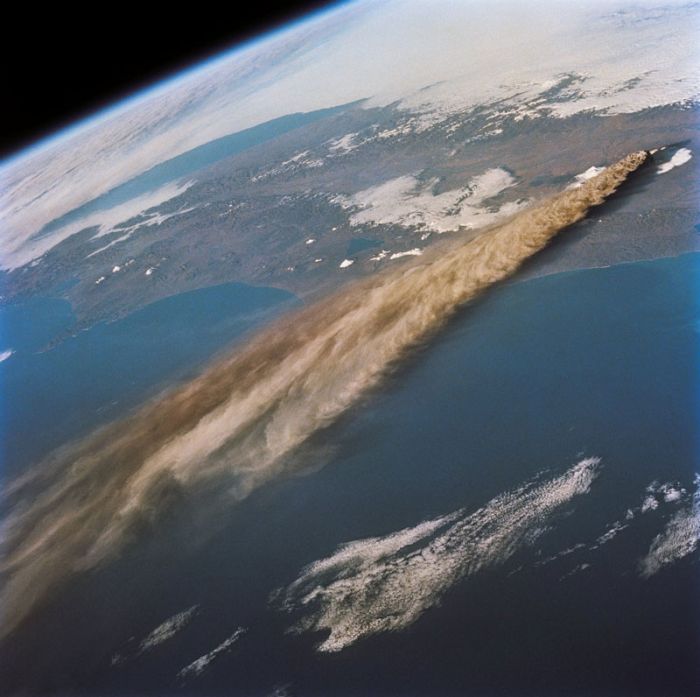 volcano from space