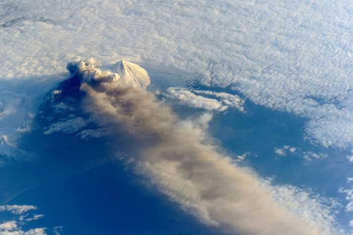 volcano from space