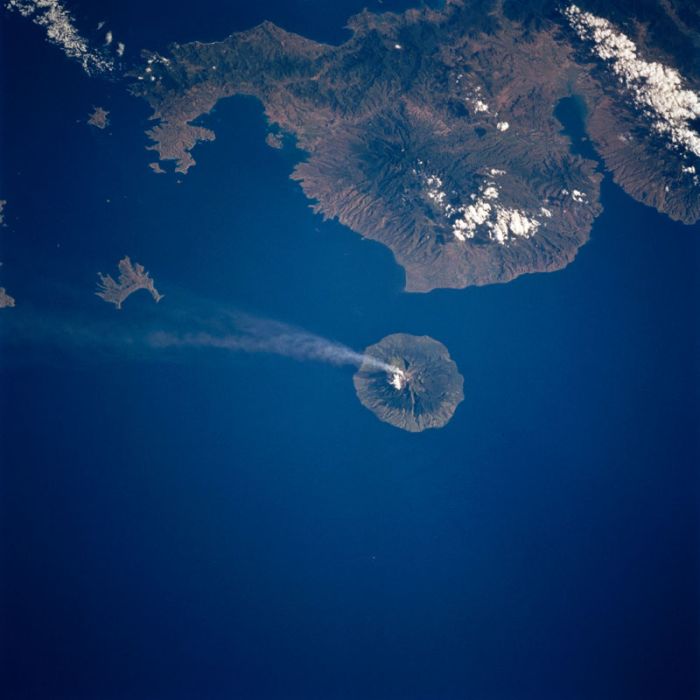 volcano from space