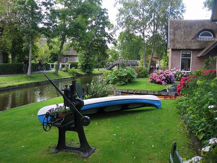 Giethoorn village, Overijssel, Steenwijkerland, Netherlands