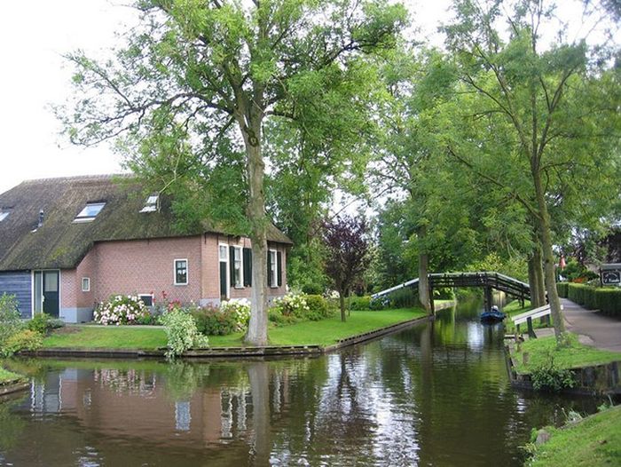 Giethoorn village, Overijssel, Steenwijkerland, Netherlands