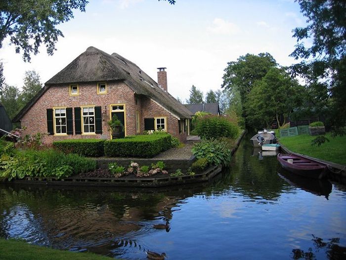 Giethoorn village, Overijssel, Steenwijkerland, Netherlands