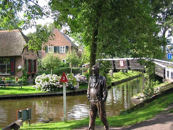 Giethoorn village, Overijssel, Steenwijkerland, Netherlands