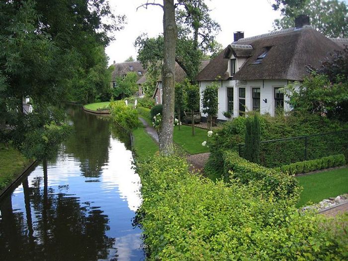 Giethoorn village, Overijssel, Steenwijkerland, Netherlands