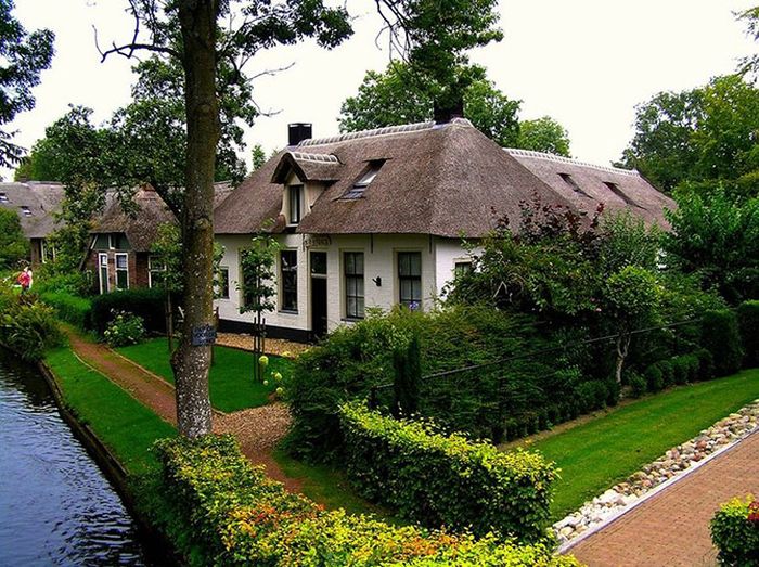 Giethoorn village, Overijssel, Steenwijkerland, Netherlands