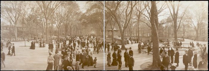 History: Central Park in the early 1900s, Manhattan, New York City, United States