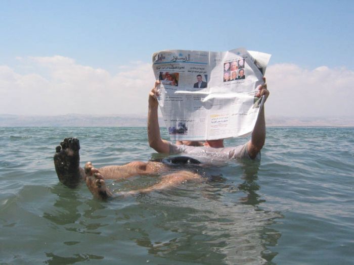 The Dead Sea, Salt Sea, Jordan river, Jordan, Israel