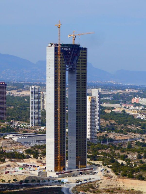 Residencial In Tempo skyscraper building, Benidorm, Spain