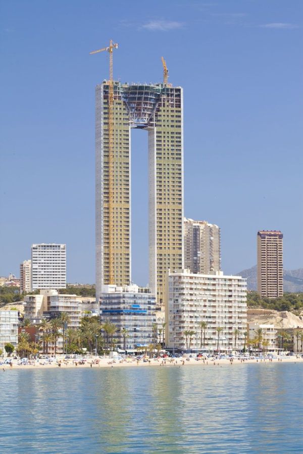 Residencial In Tempo skyscraper building, Benidorm, Spain