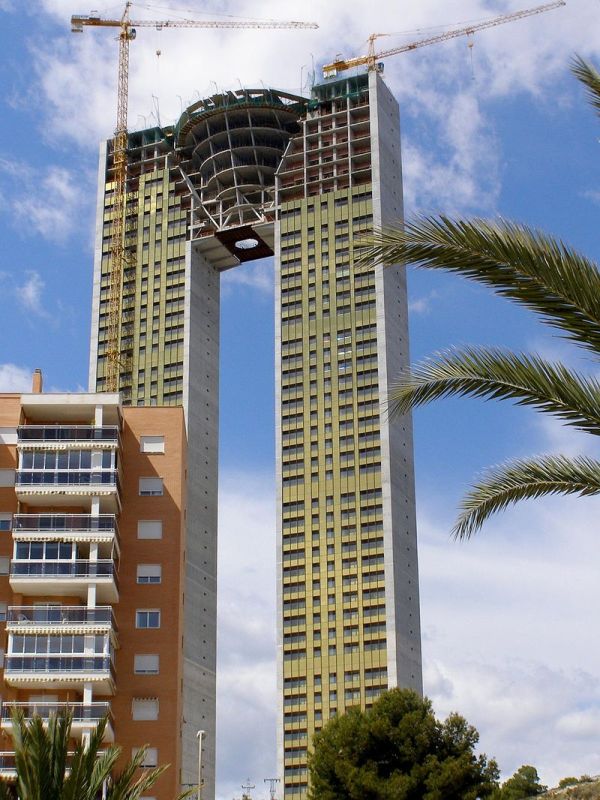 Residencial In Tempo skyscraper building, Benidorm, Spain