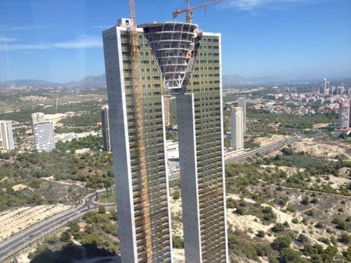 Residencial In Tempo skyscraper building, Benidorm, Spain