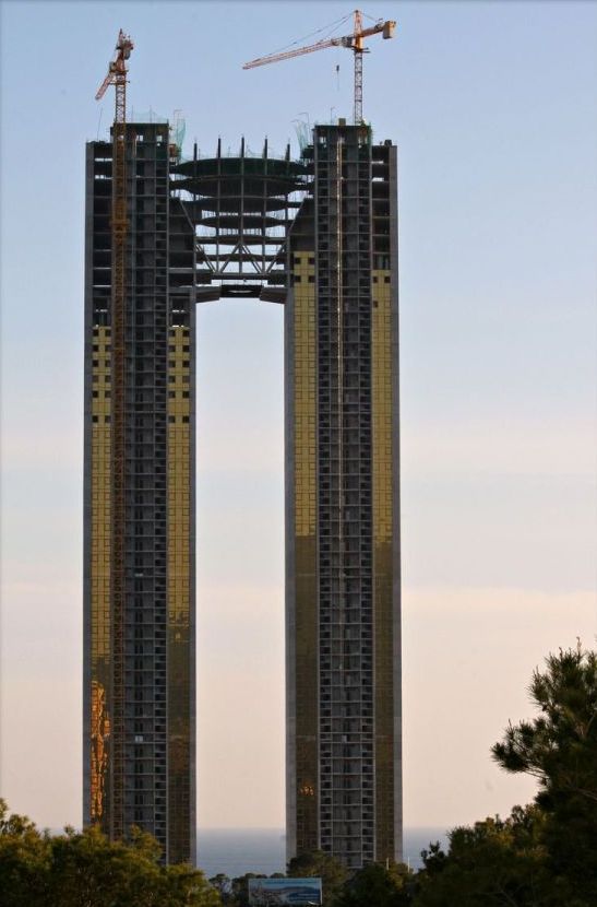 Residencial In Tempo skyscraper building, Benidorm, Spain