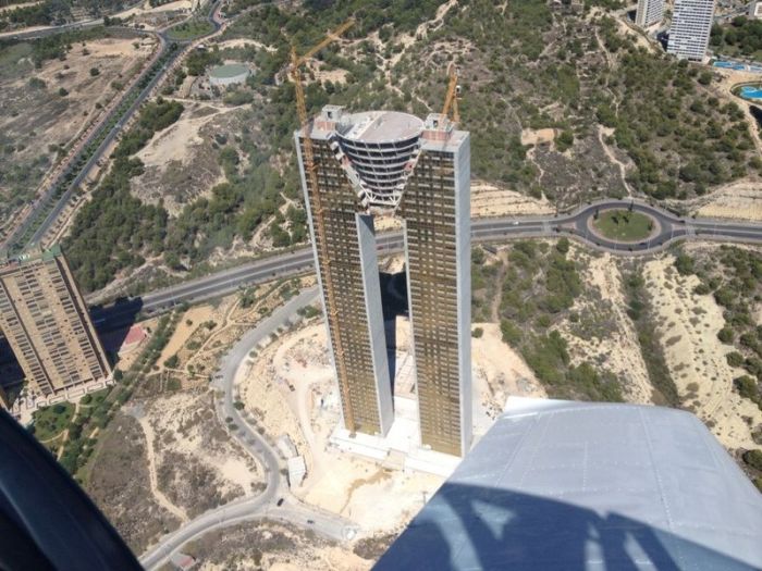 Residencial In Tempo skyscraper building, Benidorm, Spain