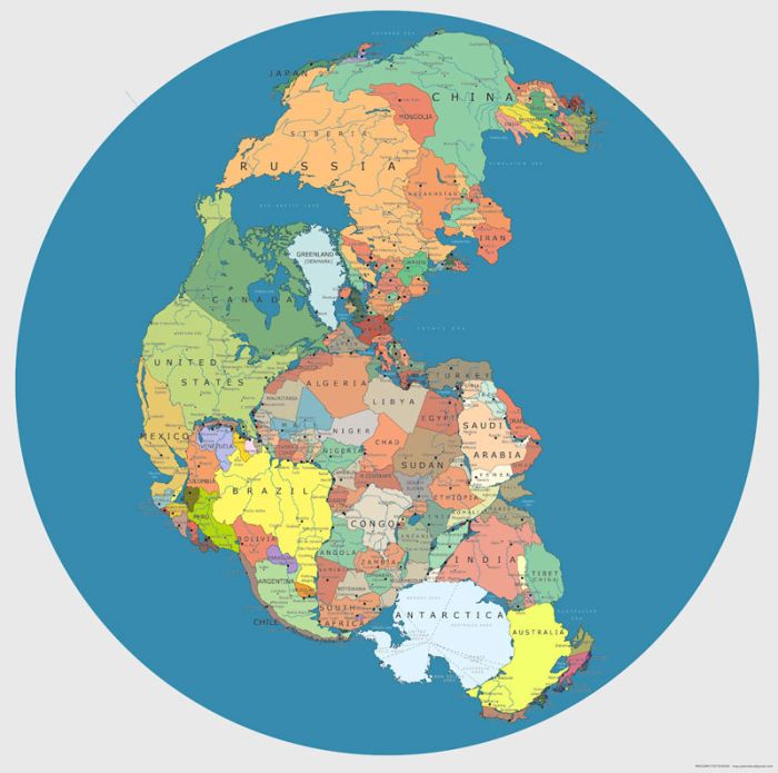 unusual world map