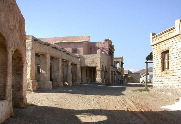 Western studio film sets, Tabernas Desert, Almeria, Spain