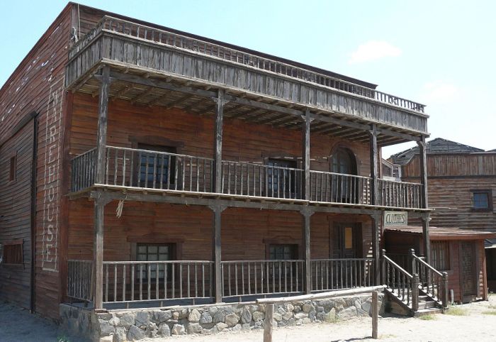 Western studio film sets, Tabernas Desert, Almeria, Spain