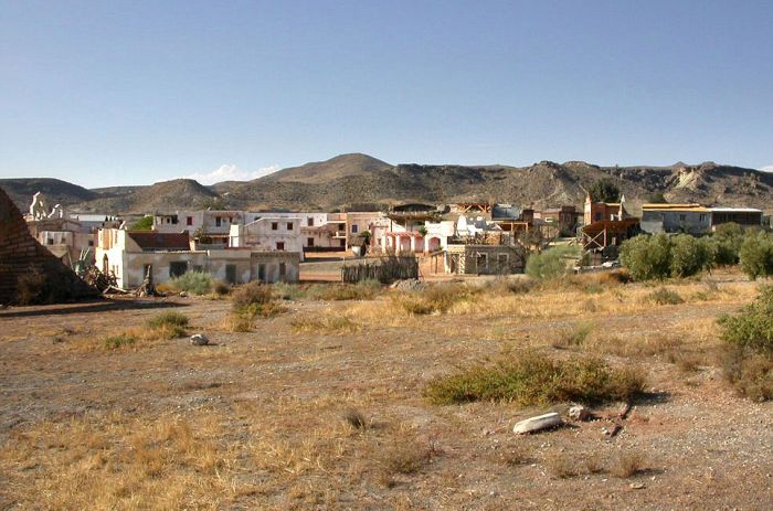 Western studio film sets, Tabernas Desert, Almeria, Spain