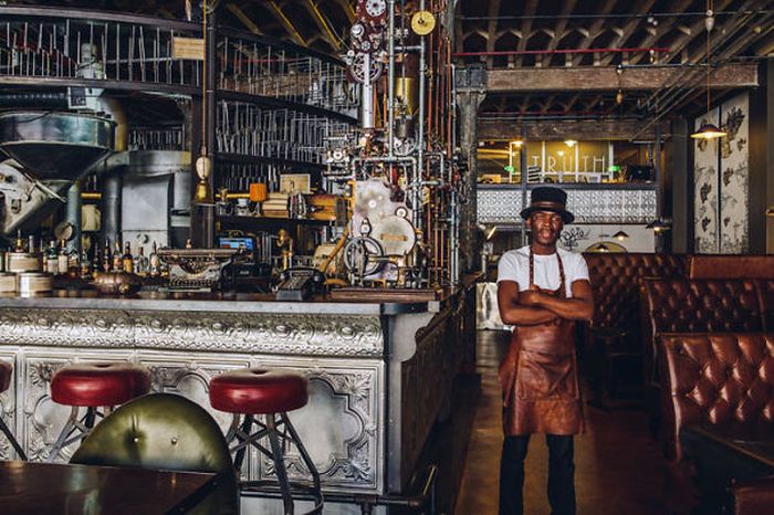 Truth Coffee, Steampunk Coffee Contraption, 36 Buitenkant Street, Cape Town, South Africa