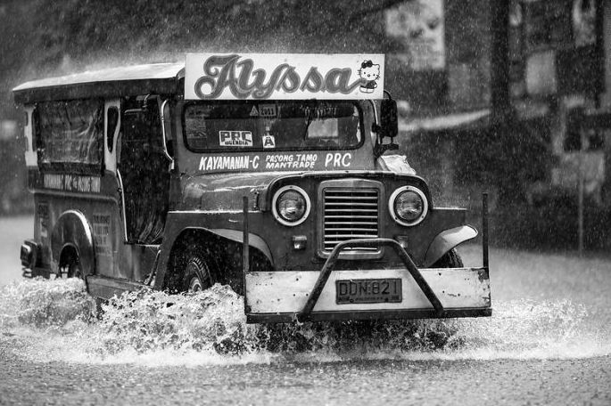 Black and white Life in Philippines by Justin James Wright