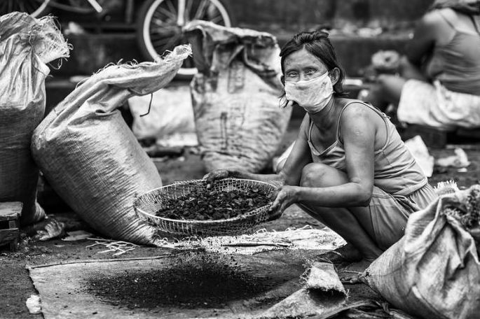 Black and white Life in Philippines by Justin James Wright